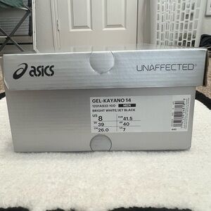 Asics Gel-Kayano 14 "UNAFFECTED WHITE" 2023 - Size 8- 1201A922 100 (682-171)